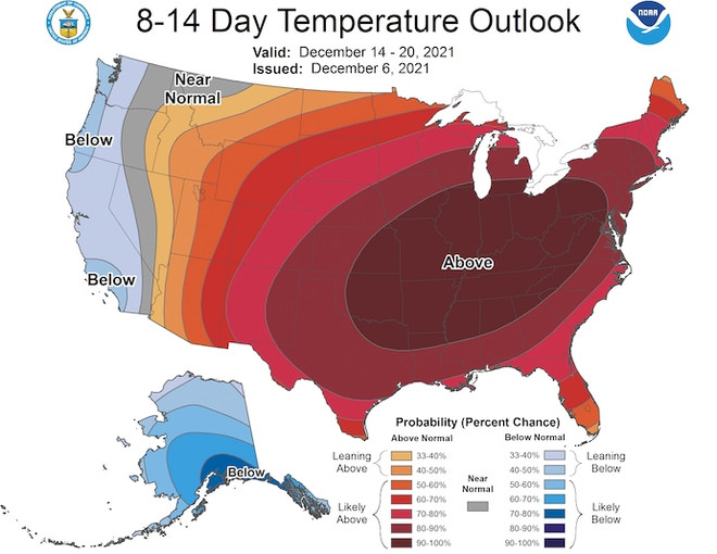 Nắng nóng bất thường ở miền Trung nước Mỹ đúng dịp Giáng sinh ảnh 1