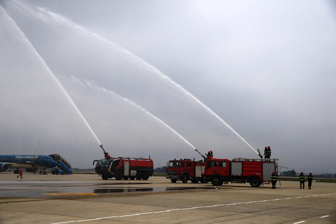 Cảng hàng không Nội Bài diễn tập khẩn nguy chữa cháy, cứu nạn cứu hộ ảnh 5
