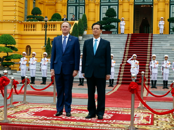 Thủ tướng Nguyễn Tấn Dũng hội đàm với Thủ tướng New Zealand ảnh 1