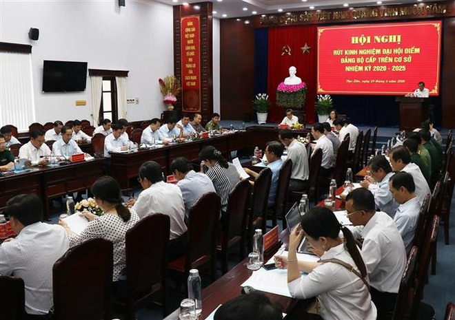 Bạc Liêu: Hội nghị rút kinh nghiệm Đại hội điểm Đảng bộ cấp trên cơ sở ảnh 1