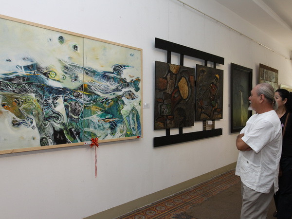 Lần đầu tiên tổ chức triển lãm về tranh sơn mài Việt Nam và Hàn Quốc ảnh 1