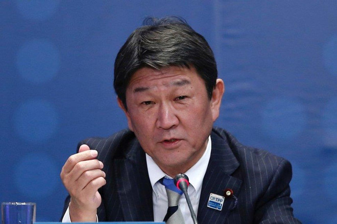 Bộ trưởng Chính sách Kinh tế và Tài chính Nhật Bản Toshimitsu Motegi. (Nguồn: Reuters) Quan chức Mỹ, Nhật Bản hội đàm trước thềm cuộc gặp thượng đỉnh ảnh 1