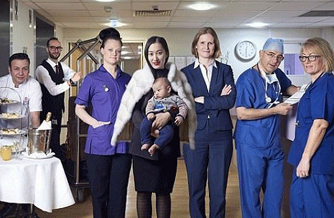 Bà mẹ Trung Quốc bị chê bai vì chi 40.000 bảng để sinh con ở Anh ảnh 1