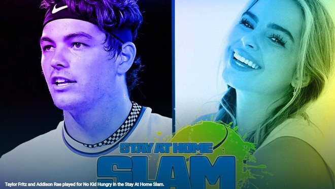 Giải đấu quần vợt trực tuyến giúp 1 triệu USD cho trẻ em nghèo tại Mỹ ảnh 1