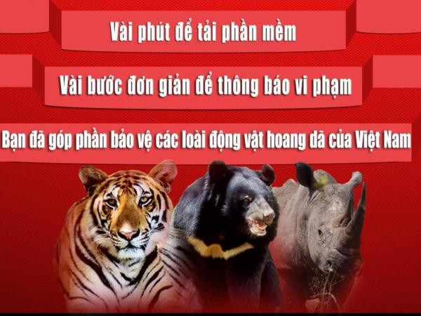 Ứng dụng bảo vệ động vật hoang dã. (Ảnh: ENV cung cấp) Ứng dụng mới trên điện thoại giúp bảo vệ động vật hoang dã ảnh 1