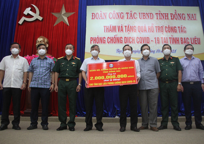 Đồng Nai hỗ trợ tỉnh Bạc Liêu phòng, chống dịch COVID-19 ảnh 1