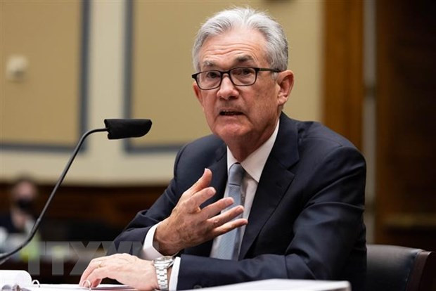 Chủ tịch Fed Jerome Powell. (Ảnh: THX/TTXVN) Chủ tịch Fed Jerome Powell: Còn "quá sớm" để tăng lãi suất cơ bản ảnh 1