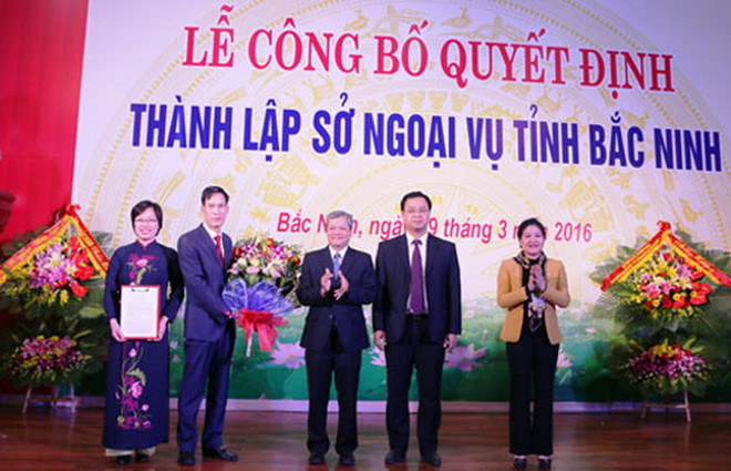 Công bố Quyết định thành lập sở Ngoại vụ tỉnh Bắc Ninh ảnh 1
