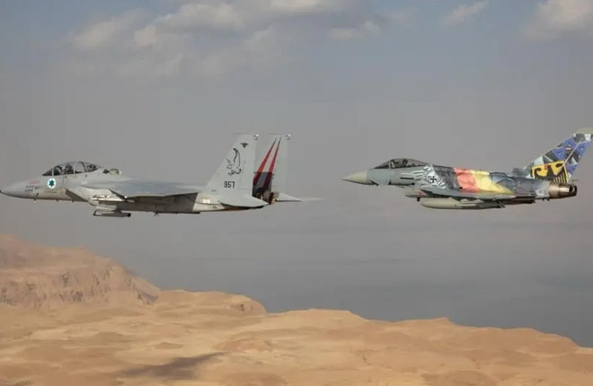 Máy bay tham gia tập trận. (Nguồn: jpost.com) Israel tổ chức diễn tập máy bay chiến đấu quốc tế giữa 8 quốc gia ảnh 1
