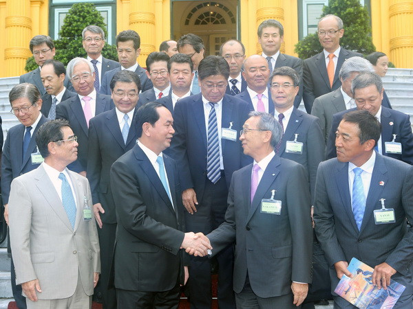 Chủ tịch nước Trần Đại Quang tiếp đoàn Ủy ban Kinh tế Nhật-Việt ảnh 1