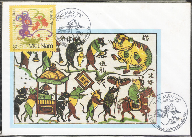 Hình tượng chuột với thiết kế mới lạ trong bộ tem Tết Canh Tý 2020 ảnh 2