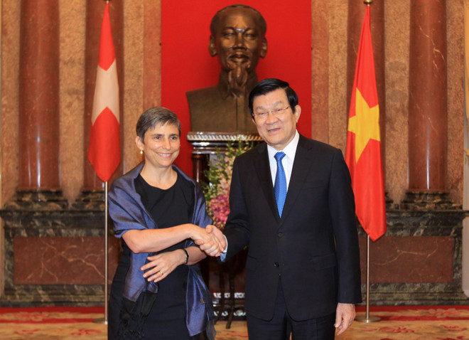 Chủ tịch nước Trương Tấn Sang tiếp các Đại sứ trình quốc thư ảnh 3