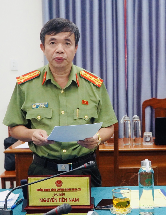 Đại tá Nguyễn Tiến Nam, Giám đốc Công an tỉnh Quảng Bình, Đại biểu Quốc hội khoá XV. Phòng chống tham nhũng cần xác định “phòng ngừa là chính” ảnh 1