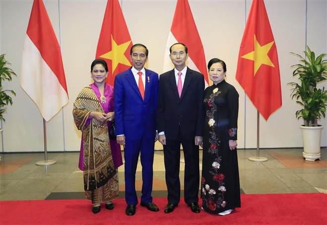 Chiêu đãi trọng thể Tổng thống Cộng hòa Indonesia và Phu nhân ảnh 1
