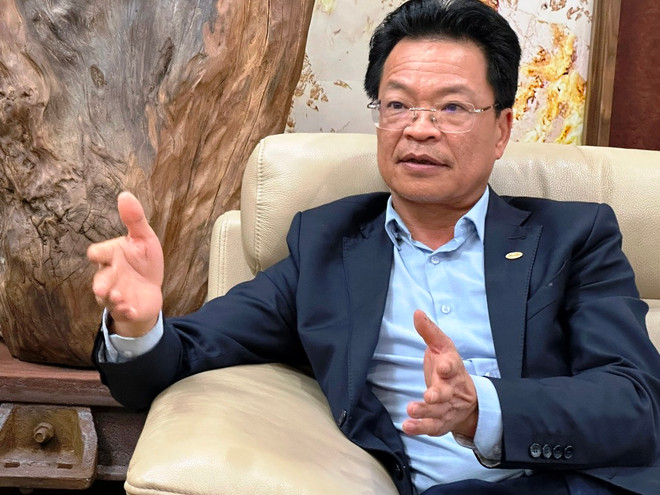 Ông Đặng Sỹ Mạnh, Chủ tịch Hội đồng thành viên Tổng công ty Đường sắt Việt Nam. (Ảnh: Việt Hùng/Vietnam+) vnp_Dang Sy Manh.jpg