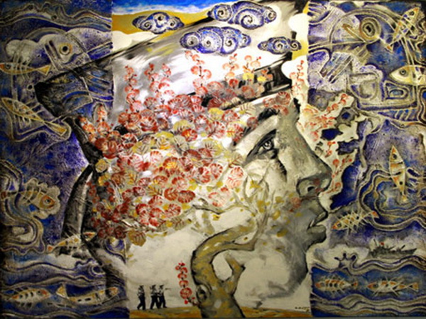 Triển lãm mỹ thuật về đề tài lực lượng vũ trang năm 2014 ảnh 1