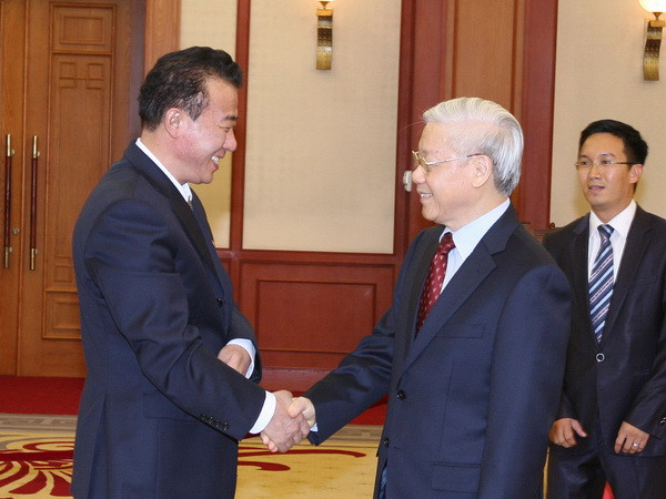 Tổng Bí thư Nguyễn Phú Trọng tiếp Đại sứ CHDCND Triều Tiên ảnh 1