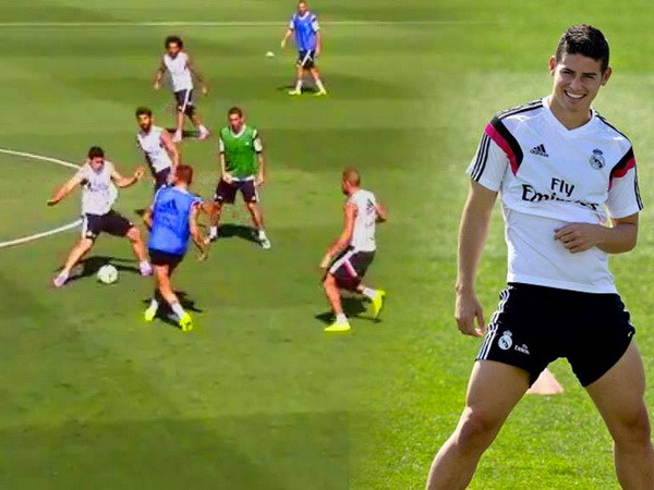 Sergio Ramos khiến James Rodriguez "bẽ mặt" trong buổi tập ảnh 1