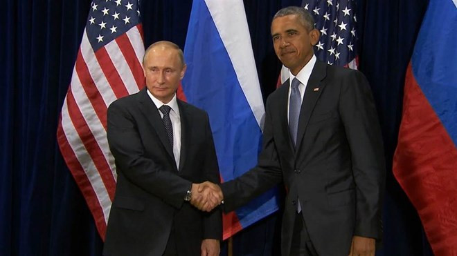 Tổng thống Mỹ Barack Obama (phải) và Tổng thống Nga Vladimir Putin. (Nguồn: NBC News) Điện Kremlin: Quá trình cải thiện quan hệ Mỹ-Nga không dễ dàng ảnh 1