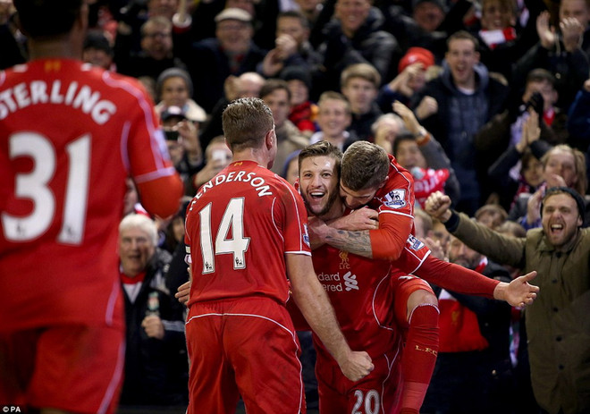 Niềm vui ngày cuối năm của Liverpool. (Nguồn:PA) Liverpool chia tay 2014 bằng chiến thắng áp đảo trước Swansea ảnh 1