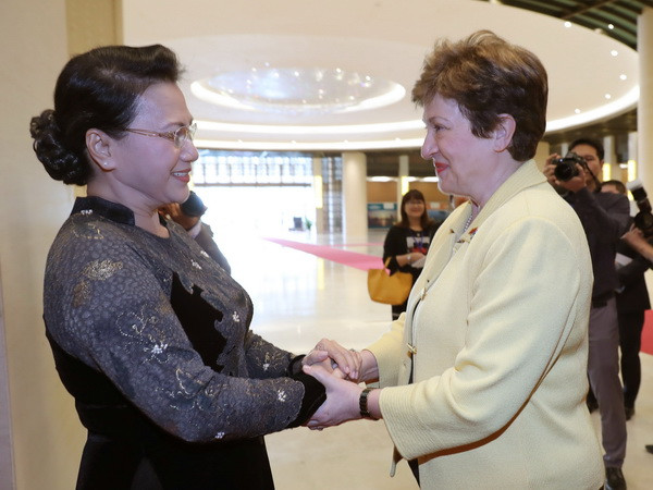 Chủ tịch Quốc hội Nguyễn Thị Kim Ngân tiếp Tổng Giám đốc điều hành WB ảnh 1