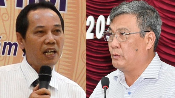 Ông Nguyễn Đức Hòa (trái) và ông Nguyễn Văn Phong - hai Phó Chủ tịch Ủy ban Nhân dân tỉnh Bình Thuận. (Nguồn: tuoitre.vn) Kỷ luật các lãnh đạo, nguyên lãnh đạo UBND tỉnh Bình Thuận ảnh 1