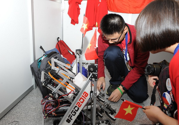 Học sinh Việt Nam dự giải robot thế giới "First Global Challenge" ảnh 2