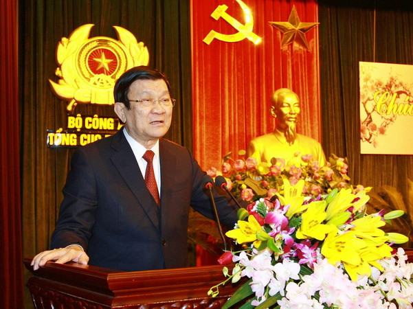 Chủ tịch nước chúc Tết các cơ quan Đảng ủy và Tổng cục Tình báo ảnh 1