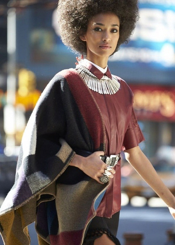 Áo choàng chăn - mẫu áo khoác "hot" mùa Thu Đông 2014-2015 ảnh 16