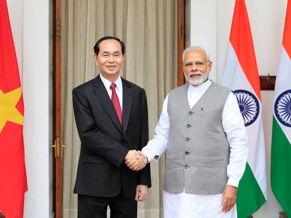 Chủ tịch nước Trần Đại Quang hội đàm với Thủ tướng Ấn Độ Narendra Modi ảnh 1