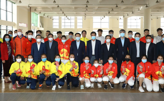 Bí thư Thành ủy Hà Nội kiểm tra công trình phục vụ SEA Games 31 ảnh 6