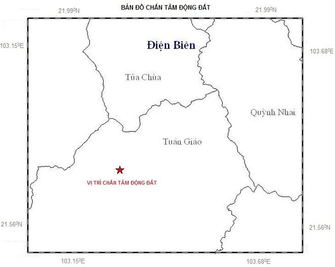 Điện Biên: Xảy ra động đất 2,7 độ Richter tại huyện Tuần Giáo ảnh 1