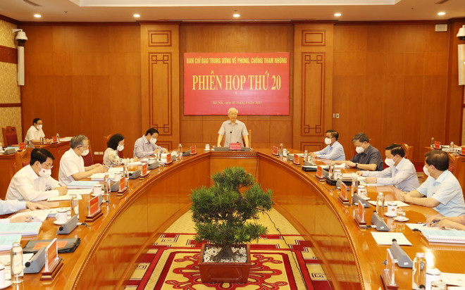 Tổng Bí thư chủ trì Phiên họp thứ 20 của Ban Chỉ đạo chống tham nhũng ảnh 1