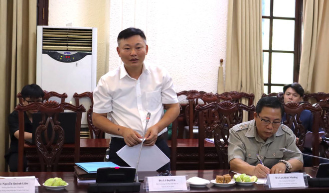 Ông Lê Đại Hải, Phó Vụ trưởng Vụ Pháp luật dân sự, Bộ Tư pháp phát biểu. (Nguồn: Vietnam+) Thiếu kiểm soát thuốc lá mới liệu có gián tiếp tạo ra tiêu cực? ảnh 2