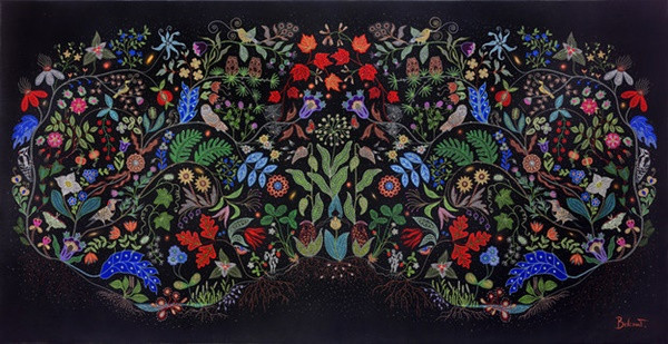 Bức tranh Hoa cỏ thủy sinh trong bộ sưu tập Valentino Resort 2016 ảnh 1