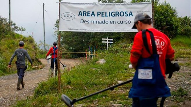 Mỹ cấp 10 triệu USD cho công tác tháo gỡ mìn tại Colombia ảnh 1