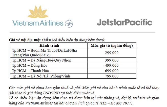 Vietnam Airlines, Jetstar bán nhiều vé bay giá rẻ nội địa và quốc tế ảnh 3