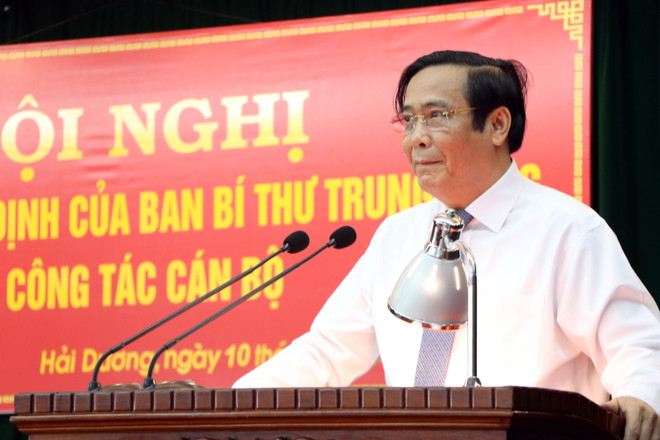 Phó Trưởng ban Thường trực Ban Tổ chức Trung ương Nguyễn Thanh Bình. (Ảnh: Mạnh Tú/TTXVN) Đại hội Đảng XIII: Bảo đảm cơ cấu, chất lượng nhân sự được nâng lên ảnh 2