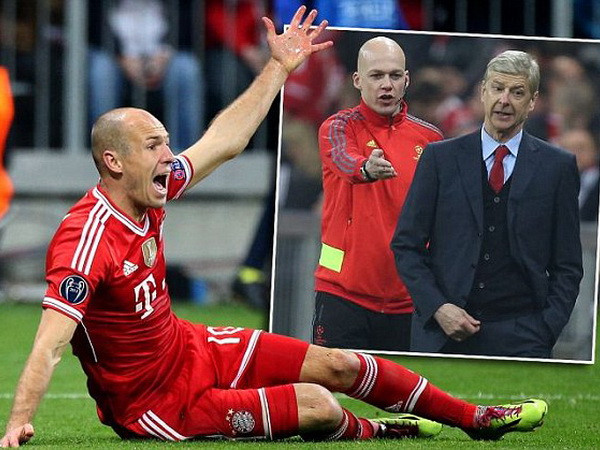 Dư âm Champions League: Wenger "nổi điên" vì Robben ảnh 1