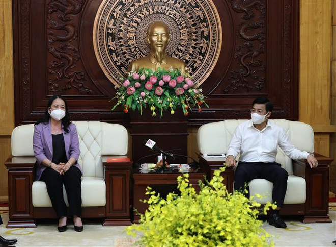 Phó Chủ tịch nước thăm và động viên nhân dân Bắc Giang, Bắc Ninh ảnh 1