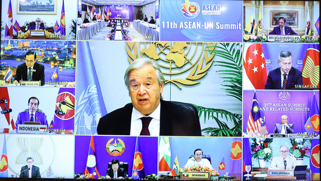 Quang cảnh hôi nghị. (Ảnh: Thống Nhất/TTXVN) Thúc đẩy mối quan hệ đối tác toàn diện ASEAN-Liên hợp quốc ảnh 1