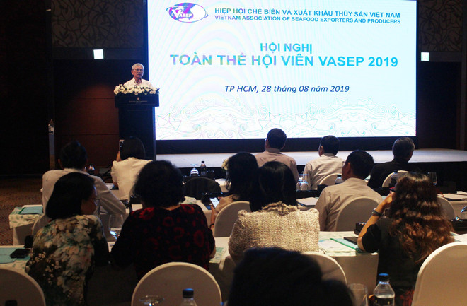 Quang cảnh hội nghị. (Ảnh: Xuân Anh/TTXVN) Thủy sản Việt Nam đối mặt nhiều thách thức những tháng cuối năm ảnh 1