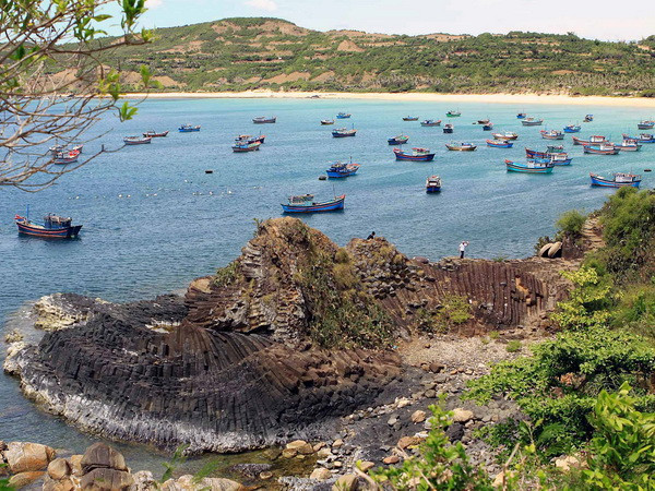 Ghềnh đá đĩa. (Ảnh: Thanh Tùng-TTXVN) Phú Yên công bố biểu trưng du lịch và 6 điểm đến hấp dẫn ảnh 1