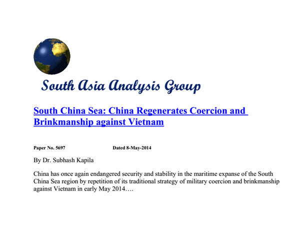 Học giả Ấn Độ: Trung Quốc lại gây sức ép để chống Việt Nam ảnh 2