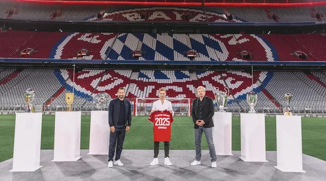Tiền vệ Joshua Kimmich thi đấu cho Bayern Munich đến năm 2025 ảnh 1