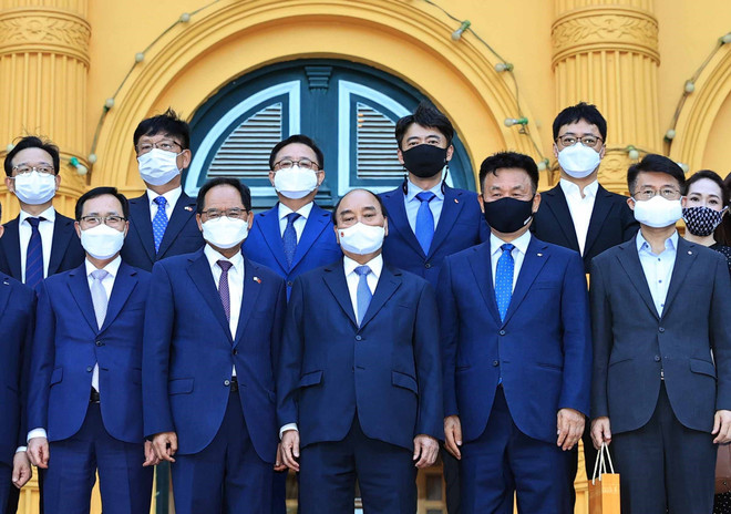 Chủ tịch nước gặp mặt Chủ tịch Hội người Hàn Quốc tại Việt Nam ảnh 1