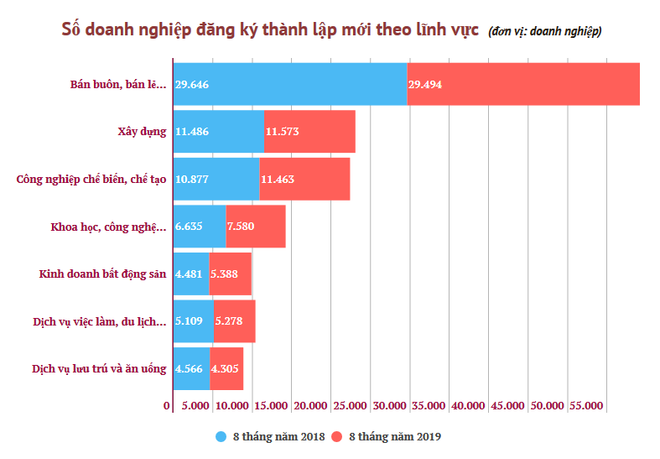 Tháng Tám: Cả nước có 11.177 doanh nghiệp thành lập mới ảnh 1