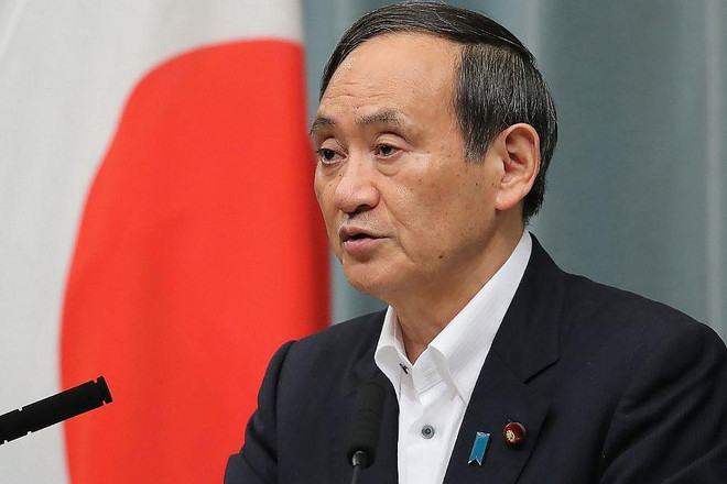 Chánh Văn phòng nội các Nhật Bàn Yoshihide Suga. (Nguồn: AFP) Nhật Bản bác đề nghị của Hàn Quốc về lao động cưỡng bức thời chiến ảnh 1