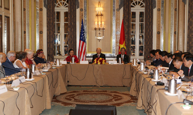 Tổng Bí thư Nguyễn Phú Trọng gặp gỡ bạn bè cánh tả Hoa Kỳ ảnh 1