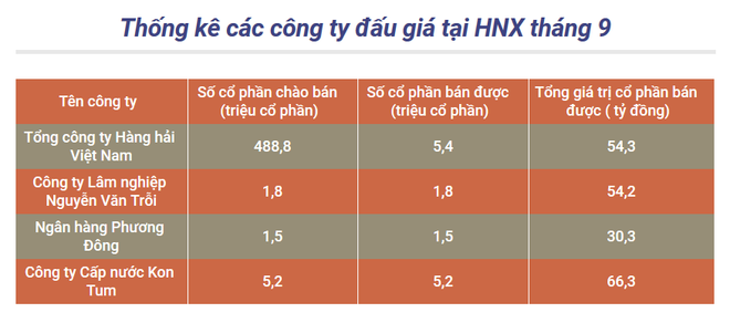 Doanh nghiệp đấu giá cổ phiếu trên HNX thu về 205 tỷ đồng ảnh 2